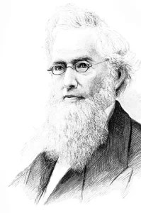 Illustration of Frederick Augustus Porter Barnard, an American scientist, mathematician, and educator, and president of Columbia University.