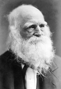 Photograph of William Cullen Bryant, an American poet, journalist, and editor of the New York Evening Post.